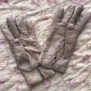 Italian Leather cashmere lined gloves